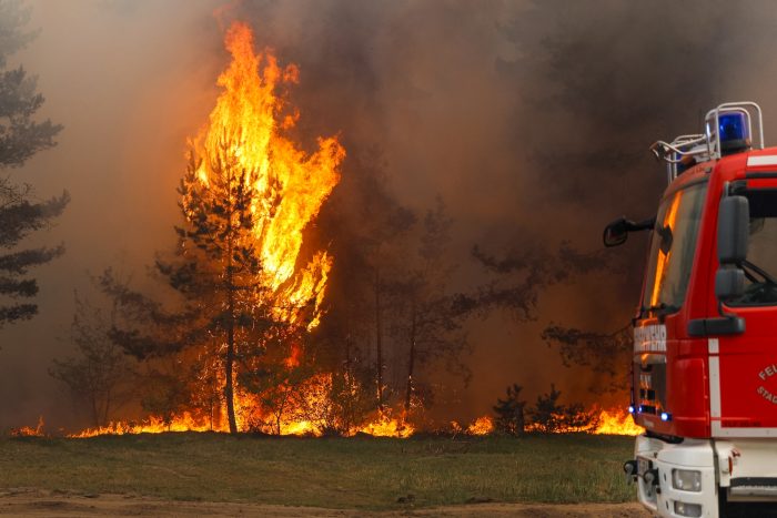 Waldbrand Truppenübungplatz Jüterbog